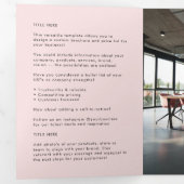 Brochure professionnelle Blush Pink (Intérieur en premier)