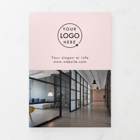 Brochure professionnelle Blush Pink (Page de couverture)