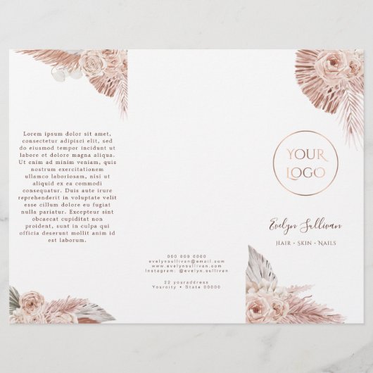 Brochure rose Boho (Devant)