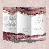 brochure rose poussiéreux
