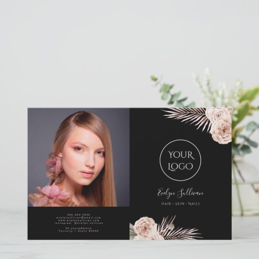 Brochure rose tropicale (Debout devant)