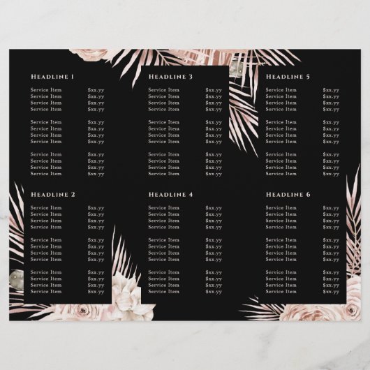 Brochure rose tropicale (Dos)