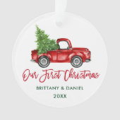 Brochure Script Camion Vintage Notre premier Noël (devant)