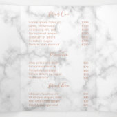 Brochure simple Rose élégant en marbre doré triple (Intérieur au milieu)