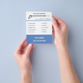 Brochure sous pression et prospectus de nettoyage (main)