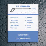 Brochure sous pression et prospectus de nettoyage<br><div class="desc">Un prospectus avec une illustration de nettoyant haute pression pour la société de services de lavage et de nettoyage sous pression!</div>