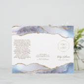 Brochure sur agneau bleu gris (Debout devant)