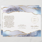 Brochure sur agneau bleu gris (Devant / Derrière)