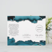 Brochure sur agneau turquoise et argent (Debout devant)