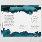 Brochure sur agneau turquoise et argent (Devant / Derrière)