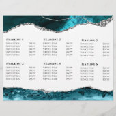 Brochure sur agneau turquoise et argent (Dos)