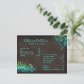 Brochure sur carte postale Spa de salon Floral (Debout devant)