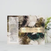 Brochure sur l'aquarelle vert émeraude d'olive (Debout devant)