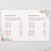 Brochure sur les pêches et les bleus tropicaux (Dos)