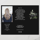 Brochure Tri-fold de l'entreprise botanique modern (Devant)