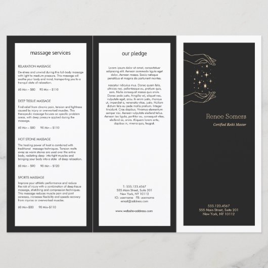 Brochure Tri-Fold Energy Healer (Devant)