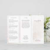Brochure TriFold pour Spa simple Marbre blanc (Debout devant)