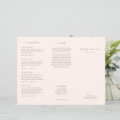 Brochure TriFold Spa de salon de coiffure rose vif (Debout devant)