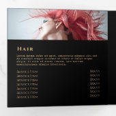 Brochure triple Agate bleu (Intérieur en premier)