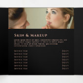 Brochure triple Agate noir (Intérieur au milieu)