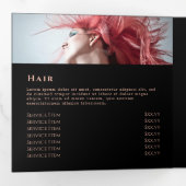 Brochure triple Agate noir (Intérieur en premier)