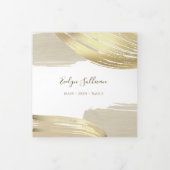 Brochure triple brosse à peinture or (Protection)