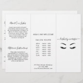 Brochure triple minimaliste noir et blanc (Devant / Derrière)