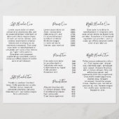 Brochure triple minimaliste noir et blanc (Dos)