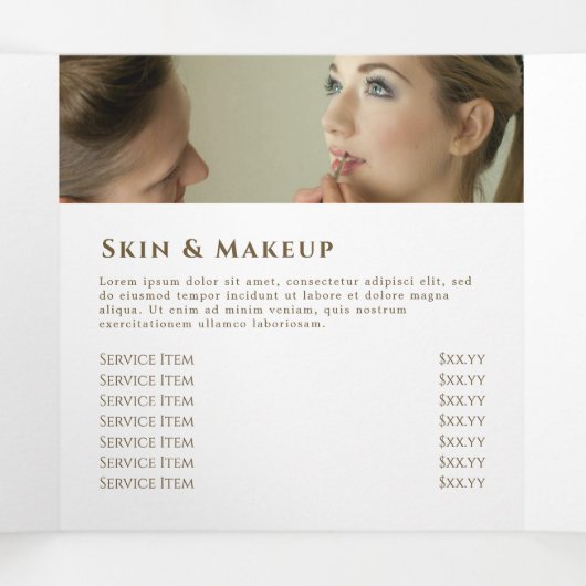 Brochure triple Opale Bleue (Intérieur au milieu)