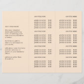 Brochure Triple Photo & Logo d'entreprise moderne (Dos)