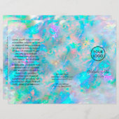 brochure triple texture opale (Devant / Derrière)