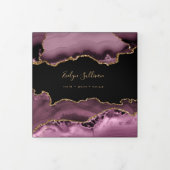 Brochure triplée agate mauve foncé (Protection)