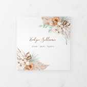 brochure triplée beige et menthe tropicale (Protection)