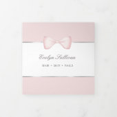 Brochure triplée coquette rose arc (Protection)