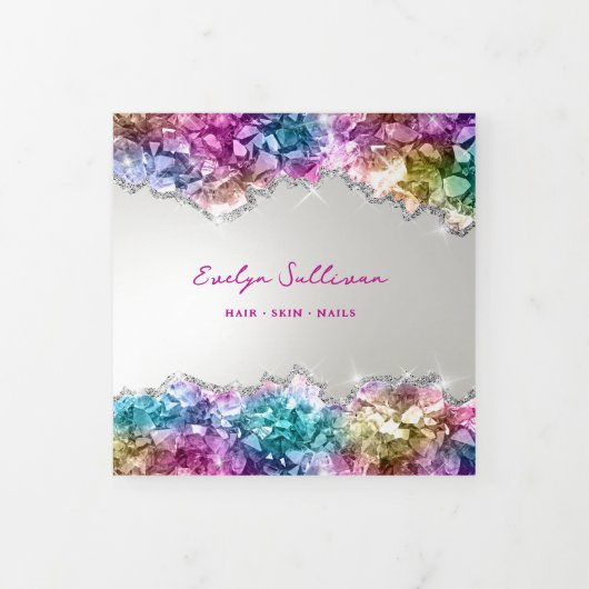 Brochure triplée cristaux d'iridescente (Protection)