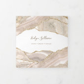 Brochure triplée d'agate d'or ivoire (Protection)