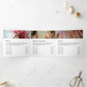 Brochure triplée du cadre géométrique de feuillage (Intérieur)