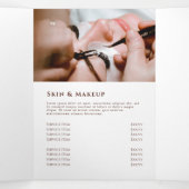 Brochure triplée fleur sauvage (Intérieur au milieu)