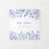 Brochure triplée fleur sauvage bleue française (Protection)