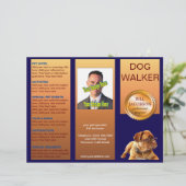 Brochure 🐾 triplée pour chien de garde (Debout devant)