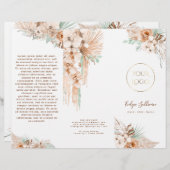 Brochure van Boho Tropical Beige en Mint (Voorkant / Achterkant)