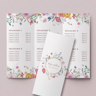 Brochure verse wilde bloemen