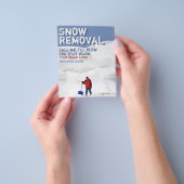 brochure verwijderen van sneeuw.Sneeuwploeg (Hand)