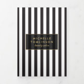 Brochure vintage à rayures (Page de couverture)