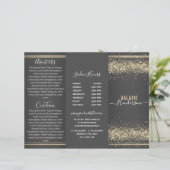 Brochure voor chic Glitter en pensed Metal Trifold (Staand voorkant)
