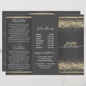 Brochure voor chic Glitter en pensed Metal Trifold (Voorkant / Achterkant)
