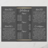 Brochure voor chic Glitter en pensed Metal Trifold (Achterkant)