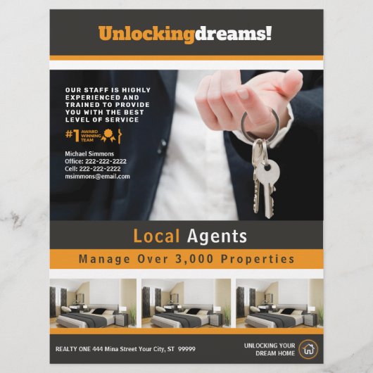  brochure voor Realty voor onroerend goed (Voorkant)