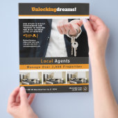  brochure voor Realty voor onroerend goed (Hand)