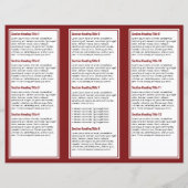 Brochure White Red Simple Border (Achterkant)